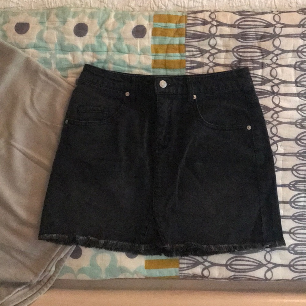 Wild Fable Black Denim Skirt